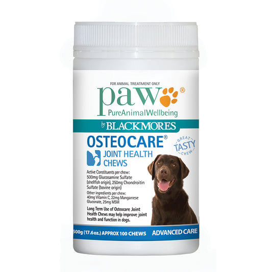 PAW By Blackmores OsteoCare (Joint Health Chews, approx 100) 500g