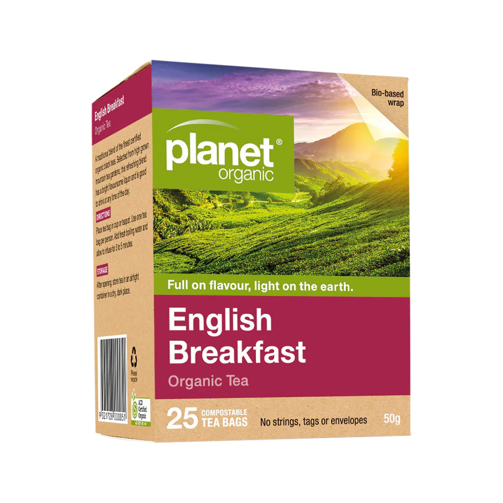 Planet Organic Organic English Breakfast Tea x 25 Tea Bags