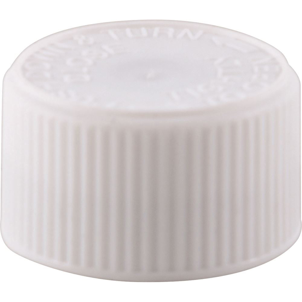 Screw Cap Child Resistant White 24mm