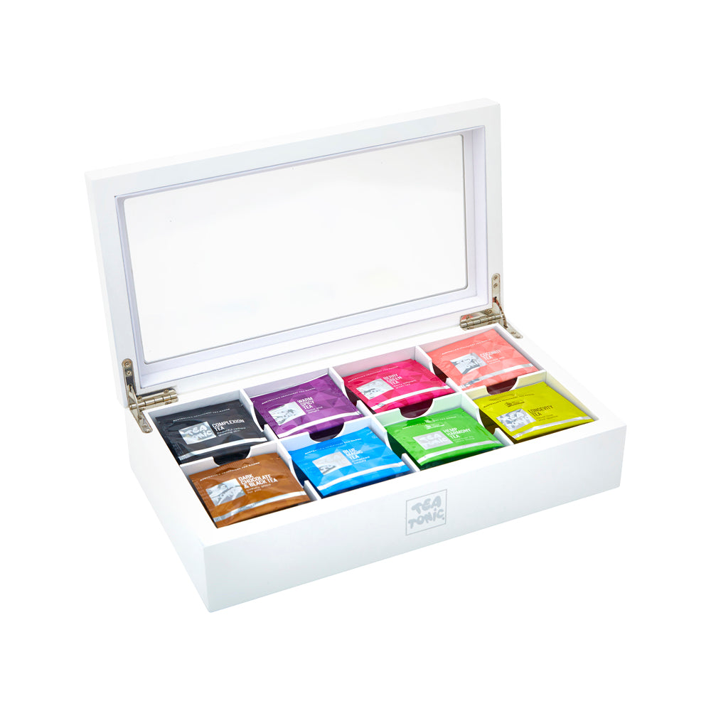 Tea Tonic Wooden Tea Chest Luxury x 56 Tea Bags