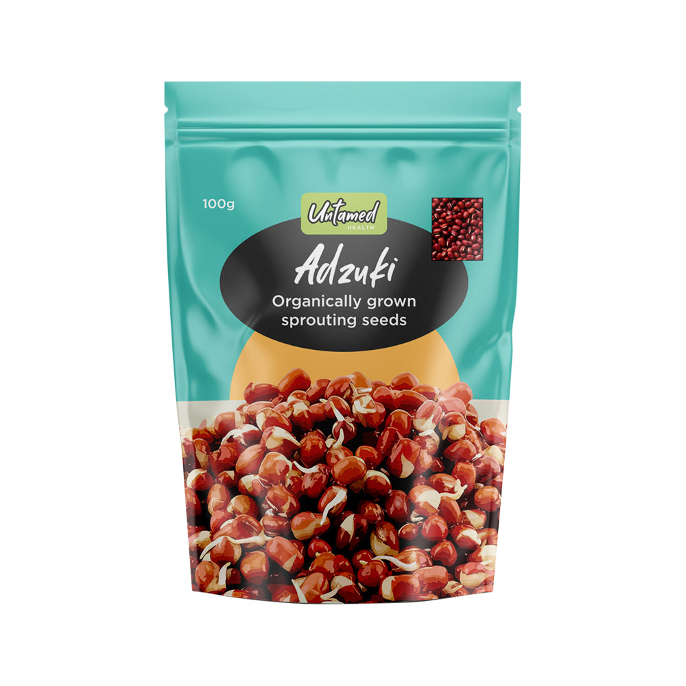 Untamed Health Organically Grown Sprouting Seeds Adzuki 100g