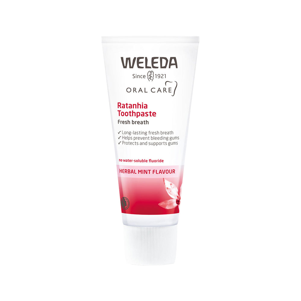 Weleda Oral Care Organic Toothpaste Ratanhia (Herbal Mint Flavour) 75ml