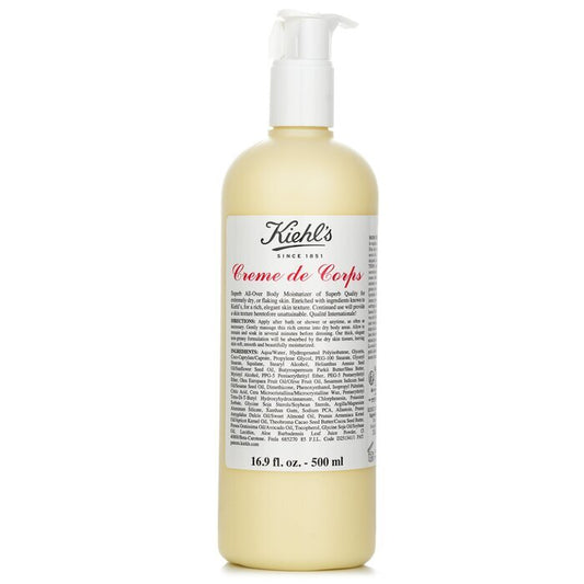 Kiehl's Creme De Corps Body Moisturizer with Pump 500ml/16.9oz