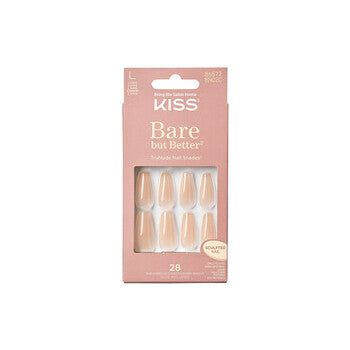 Kiss My Face Bare But Better Nails Nude Drama ( 28 Pcs )