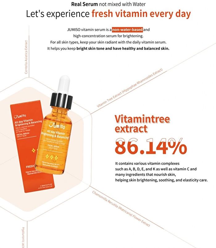 Jumiso All Day Vitamin Brightening & Balancing Facial Serum 30ml