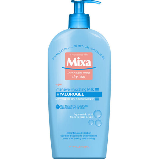 Mixa Moisturizing Body Lotion For Dry And Sensitive Skin Hyalurogel (intensive Hydrating Milk) 400ml 400ml