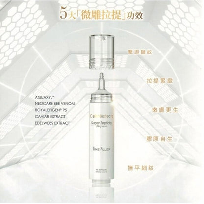 Cellmesotec Super Peptide Lifting Serum (Anti-Wrinkle Aging, Firming, Lifting, Hydrating, Reduce Fine Lines) (e15ml x 2pcs per box) CM012 Fixed Size
