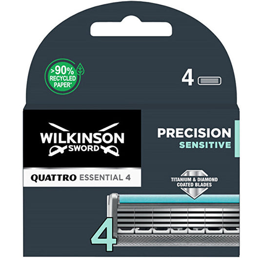 Wilkinson Sword Quattro Titanium Sensitive (4 Pcs) - Spare Heads