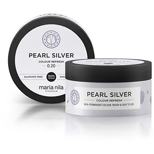 Maria Nila Fine Nourishing Mask Without Permanent Color Pigments Pearl Silver ( Colour Refresh Mask) 300ml