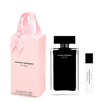 Narciso Rodriguez For Her Woman Eau De Toilette 100ml & Pure Musc For Her Eau De Parfum 10ml Travel Set