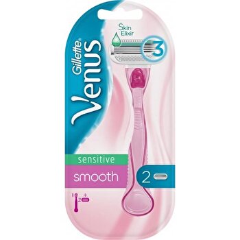 Gillette Venus Sensitive Smooth - Women`s Razor & 2 Heads