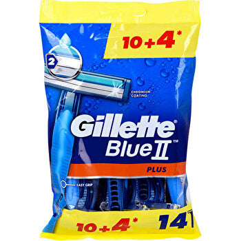 Gillette Blue2 Plus ( 10 & 4 Pcs ) - Men's Disposable Razors