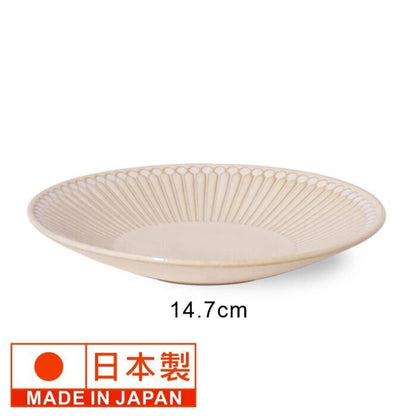 Minoro Touki Minoyaki Ultra Light 14.7CM Ceramic Dish (Beige)- # Beige