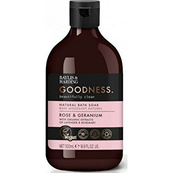 Baylis & Harding Goodness Natural Bath Soak ( Růže A Muškát ) - Pěna Do Koupele 500ml