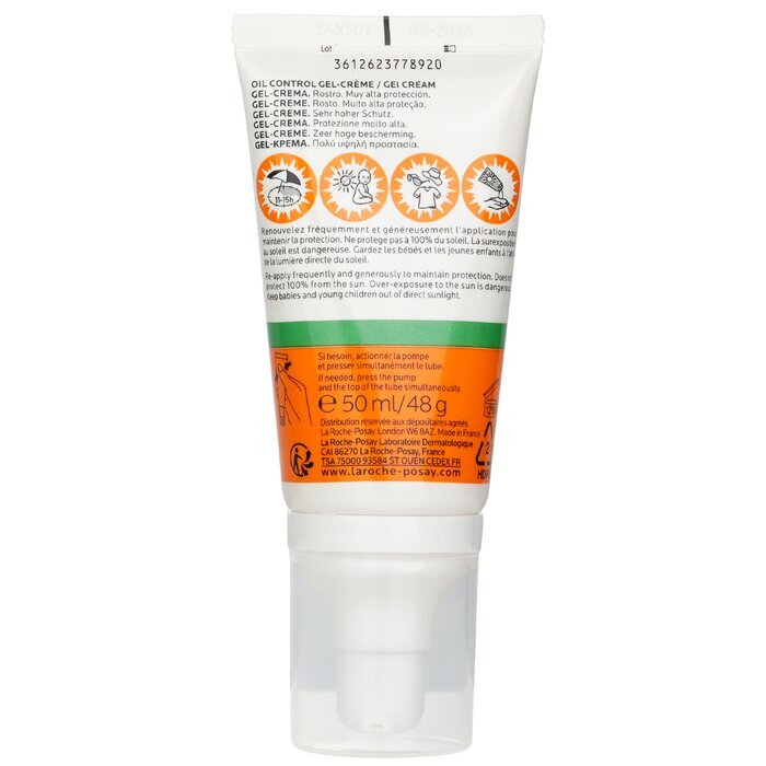 La Roche Posay Anthelios XL 50 Anti-Shine Dry Touch Gel-Cream SPF 50+ - For Sun & Sun Intolerant Skin (Random Packaging) 50ml/48g