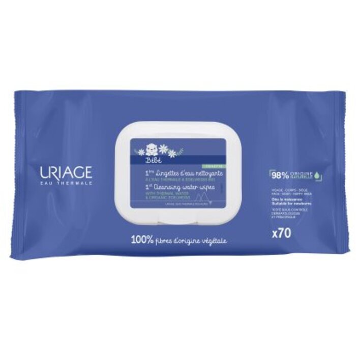 Uriage Bebe 1st Cleansing Water Wipes (70 Pcs )