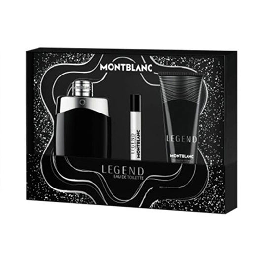 Mont Blanc Legend Man Set Eau De Toilette 100ml & Eau De Toilette 7.5ml & Sg 100ml