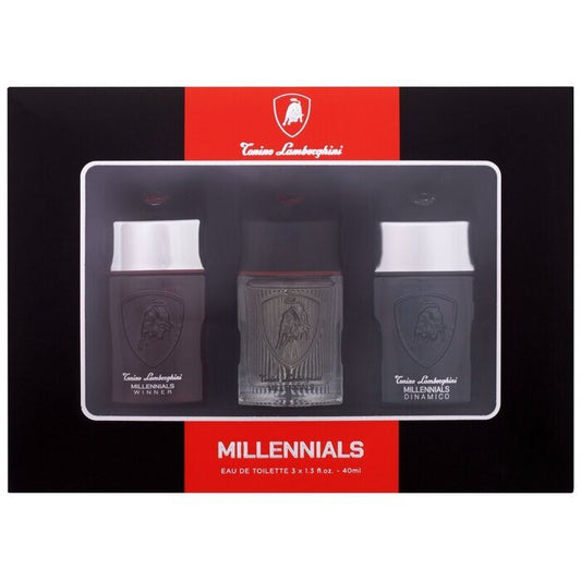 Lamborghini Millennials Gift Set Millennials Eau De Toilette 40ml And Millennials Winner Eau De Toilette 40ml And Millennials Dinamico Eau De Toilette 40ml 40ml