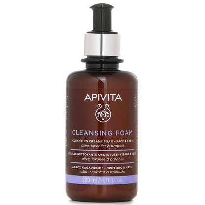 Apivita Cleansing Foam With Olive & Lavender For Face & Eyes 200ml/6.8oz