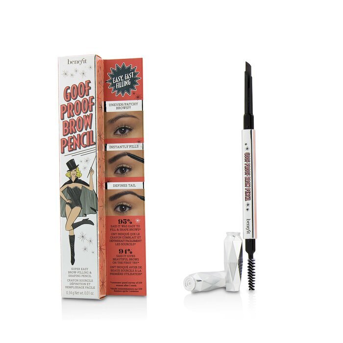 Benefit Goof Proof Brow Pencil #6 Cool Soft Black 0.34g