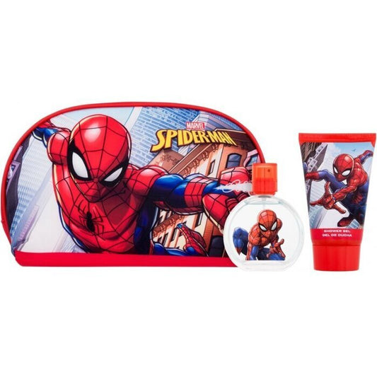 Fragrances For Children Spiderman Gift Set Eau De Toilette 50ml Shower Gel 100ml And Cosmetic Bag 50ml