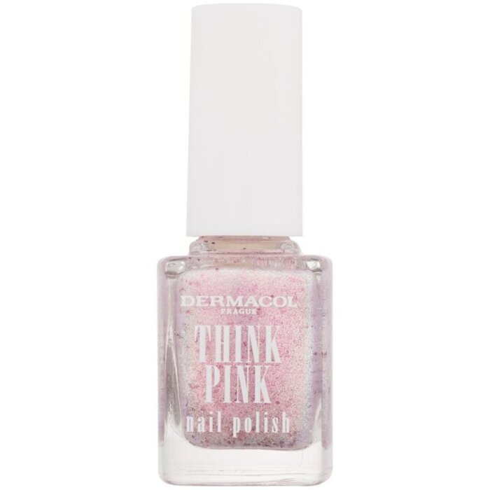 Dermacol Think Pink Nail Polish - Lak Na Nehty S Třpytkami A Vůní 12ml