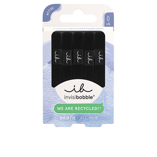 Invisibobble Hair Tie Black - Hair Ties 5 Pcs