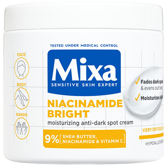 Mixa Niacinamide Bright Moisturizing Anti-dark Spot Cream 400ml