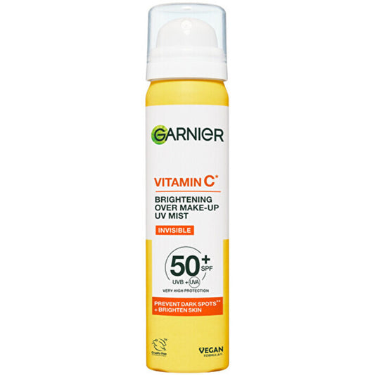 Garnier Vitamin C Brightening Over Make-up Uv Mist Spf 50+ - Rozjasňující Pleťová Mlha 75ml