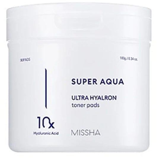 Missha Super Aqua Ultra Hyalron Toner Pads ( 90 Pcs ) 180ml