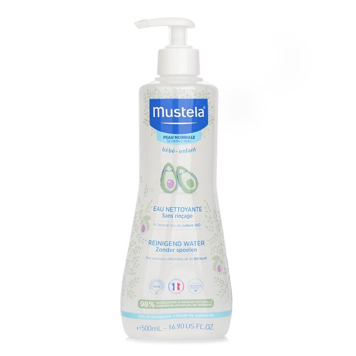 Mustela No Rinse Cleansing Water (Face & Diaper Area) - For Normal Skin(Random Packaging) 500ml/16.9oz
