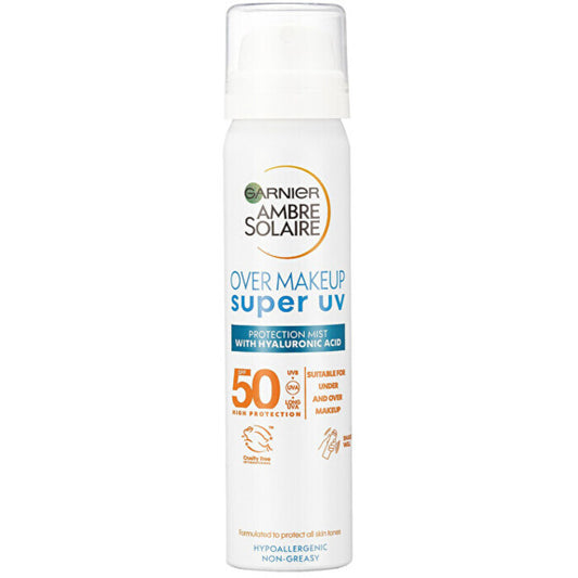 Garnier Ambre Solaire Super Uv Protection Mist Spf 50 - Protective Face Mist 75ml
