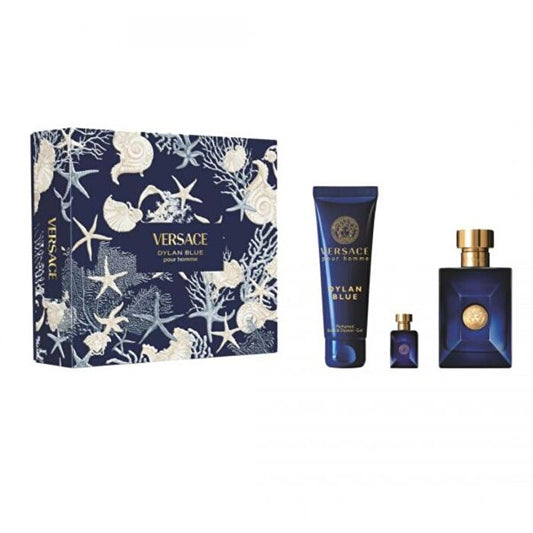 Versace Dylan Blue Dárková Sada Eau De Toilette 100ml Miniaturka Eau De Toilette 5ml A Sprchový Gel 150ml 100ml