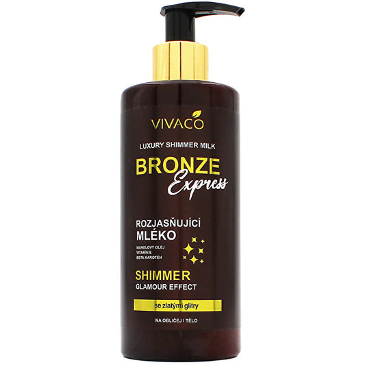 Vivaco Bronze Express - Illuminating Body Lotion With Glitter 300ml