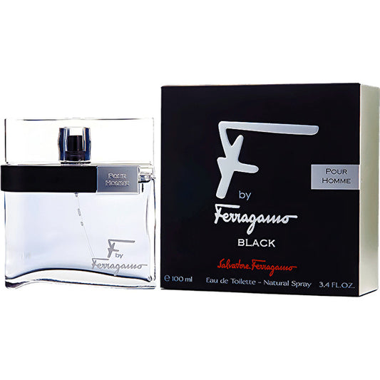 Salvatore Ferragamo F By Ferragamo Pour Homme Black Eau De Toilette 50ml