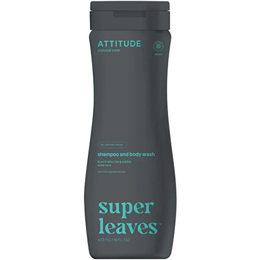 Attitude Super Leaves Shampoo And Body Wash - Přírodní Pánský šampon Proti Lupům A Tělove Mýdlo 2v1 473ml