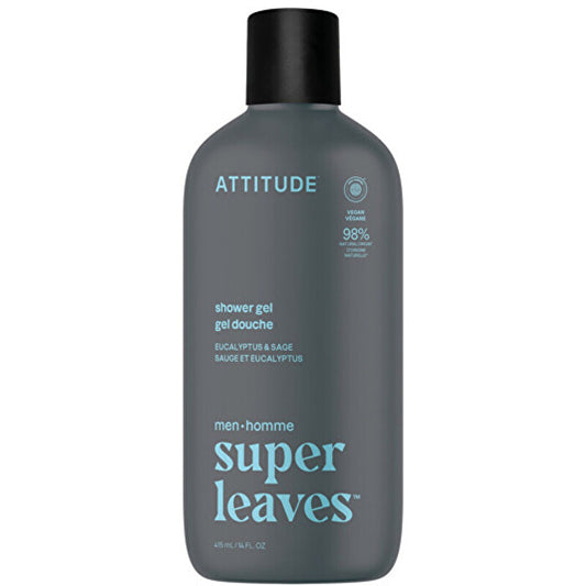 Attitude Super Leaves Eucalyptus & Sage Shower Gel - Men 415ml