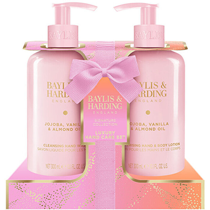 Baylis & Harding Hand And Body Care Set ( Jojoba Vanilla & Almond Oil ) - Gift Set 300ml