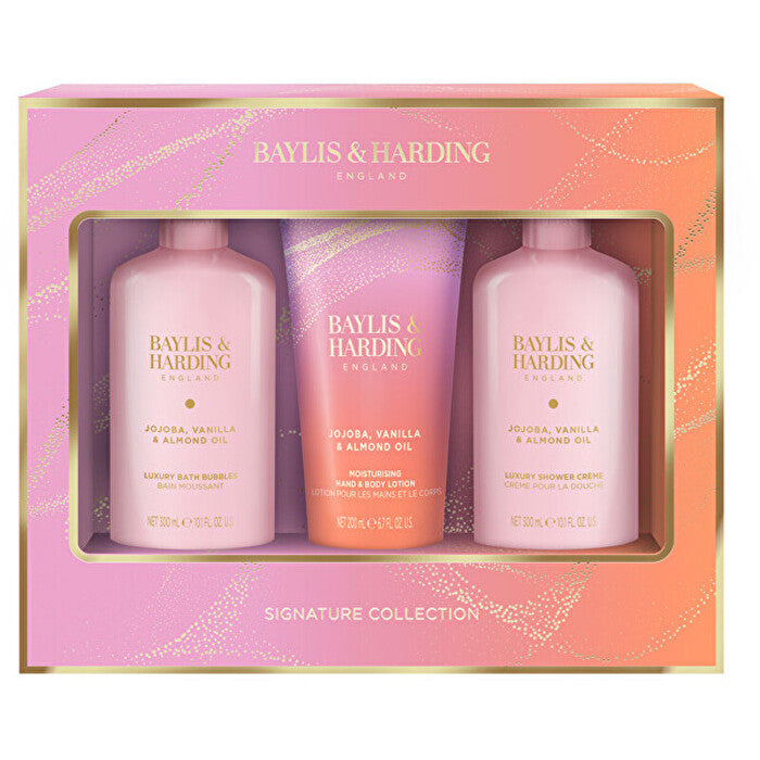 Baylis & Harding Signature Collection Bath Set ( Jojoba Vanilla & Almond Oil ) - Gift Set