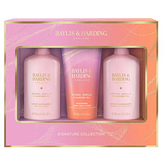 Baylis & Harding Signature Collection Bath Set ( Jojoba Vanilla & Almond Oil ) - Gift Set