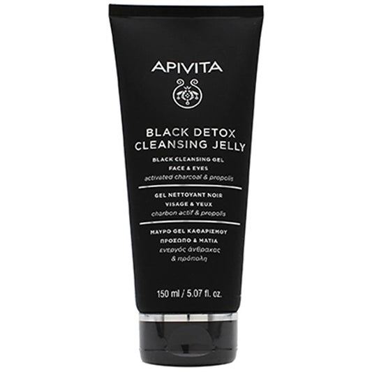Apivita Black Detox Cleansing Jelly - Face And Eyes 150ml