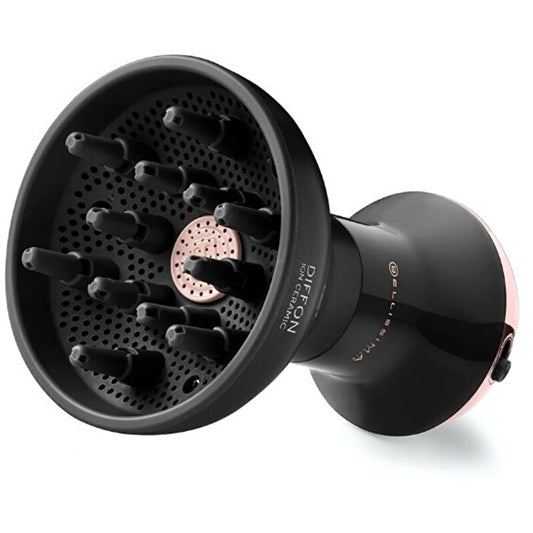 Bellissima Diffon Ion Ceramic Dual Voltage - Hair Dryer With Diffuser For Curly Hair