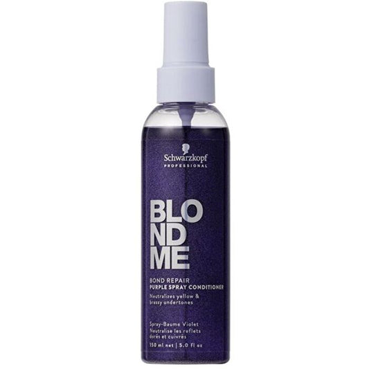 Schwarzkopf Professional Blondme Bond Repair Purple Spray Conditioner - Blonde Hair 150ml