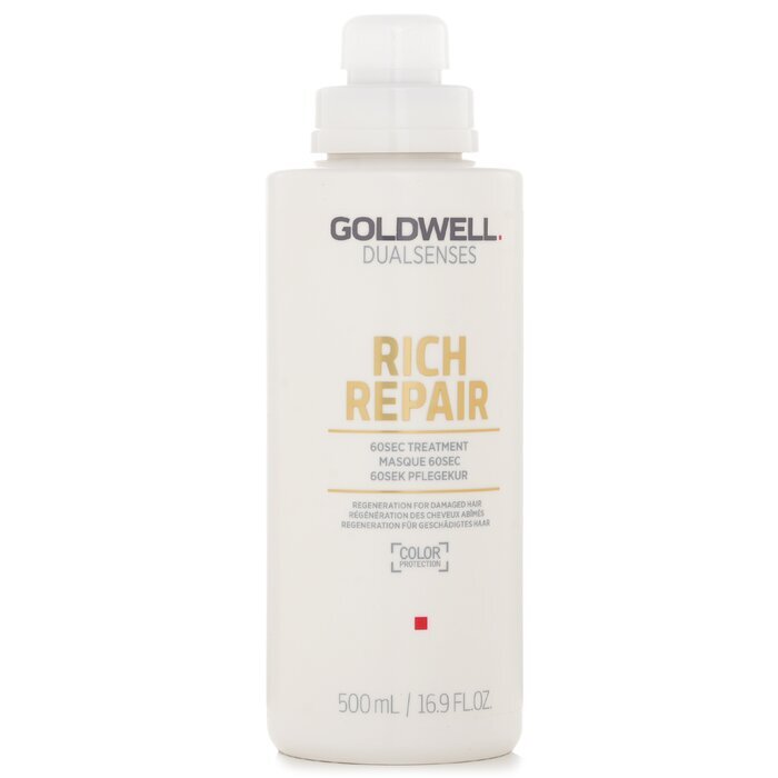 Goldwell Dual Senses Rich Repair 60Sec Treatment (Regeneration For Damaged Hair) 500ml/16.9oz