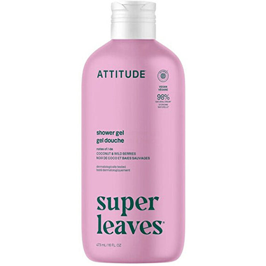 Attitude Super Leaves Shower Gel ( Coconut And Forest Berries ) 473ml