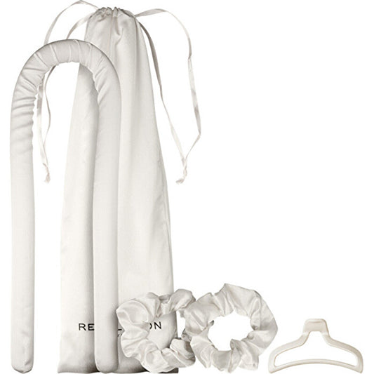 Makeup Revolution Curl Enhance Satin Curling Ribbon Ivory - Hair Curling Set