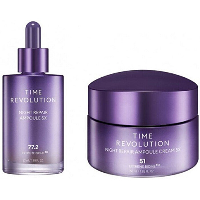 Missha Time Revolution Night Repair Ampoule & Cream Duo - Gift Set