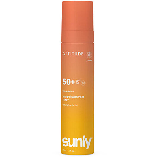 Attitude Sunly Mineral Spray Spf 50 - Mineral Sunscreen Spray 75ml