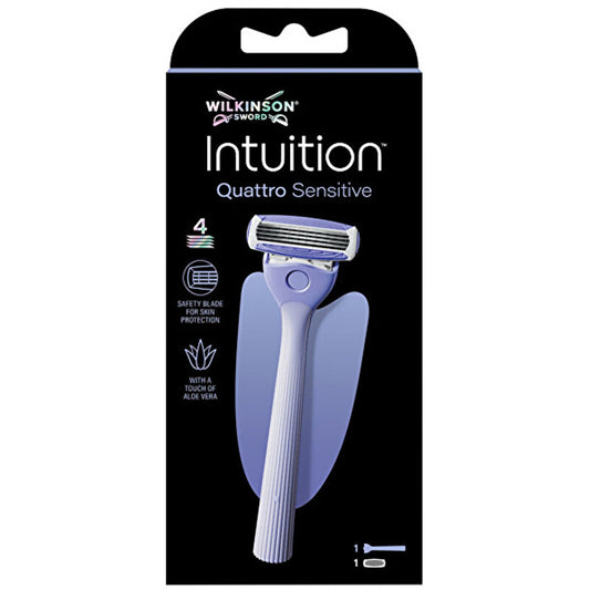 Wilkinson Sword Intuition Quattro Sensitive - Holicí Strojek & 1 Hlavice