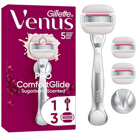 Gillette Comfortglide Sugarberry Strojek - Holicí Strojek & 3 Hlavice